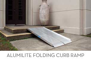 AlumiRamp AlumiLite Folding Curb Ramp