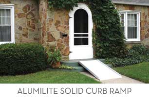 AlumiRamp AlumiLite Solid Curb Ramp