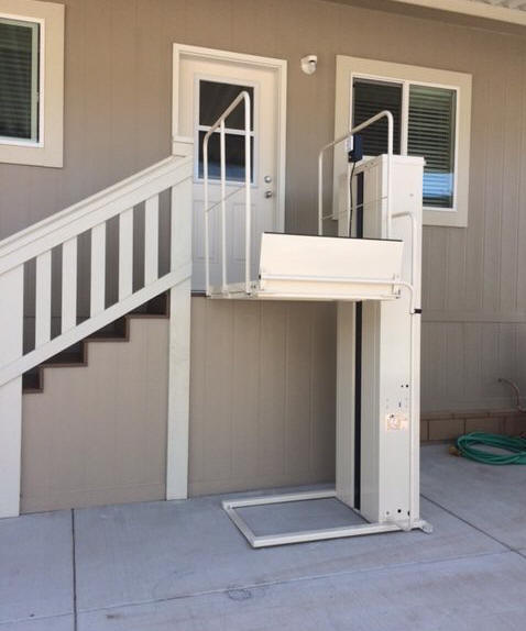 SAN DIEGO vpl vertical platform mobile home porch lift