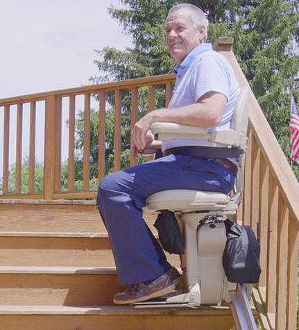 SRE2010E OUTDOOR stair chairlift 